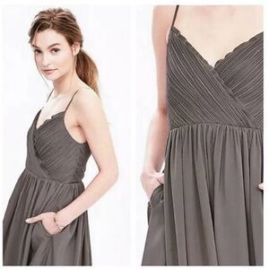 Banana Republic Slate Gray Sleeveless strap Dress- Size 10